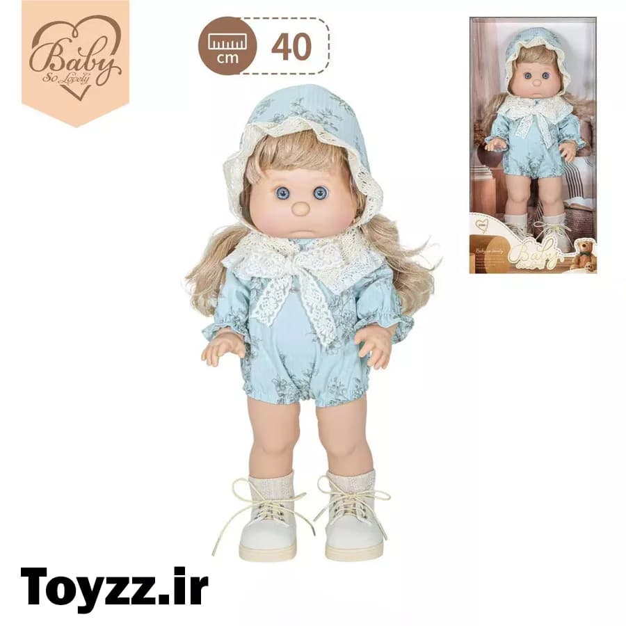 عروسک دست ساز دختر مدل CUTE BABY SO LOVELY کد 8811-6 ارتفاع 40 سانتی متر — تصویر ۲