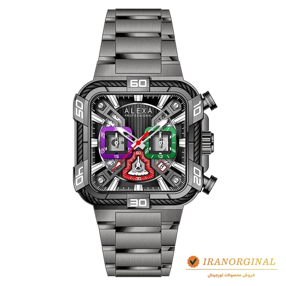 ساعت مچی مردانه کرنوگراف الکسا Alexa Watch AL3016-4 — تصویر ۲