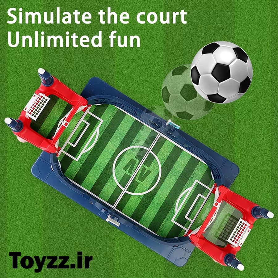فوتبال دستی چمدانی مدل DOUBLE TABLE FOOTBALL — تصویر ۷