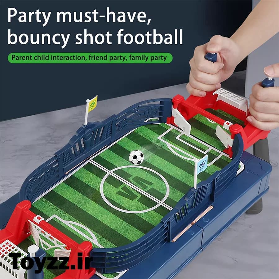 فوتبال دستی چمدانی مدل DOUBLE TABLE FOOTBALL — تصویر ۸