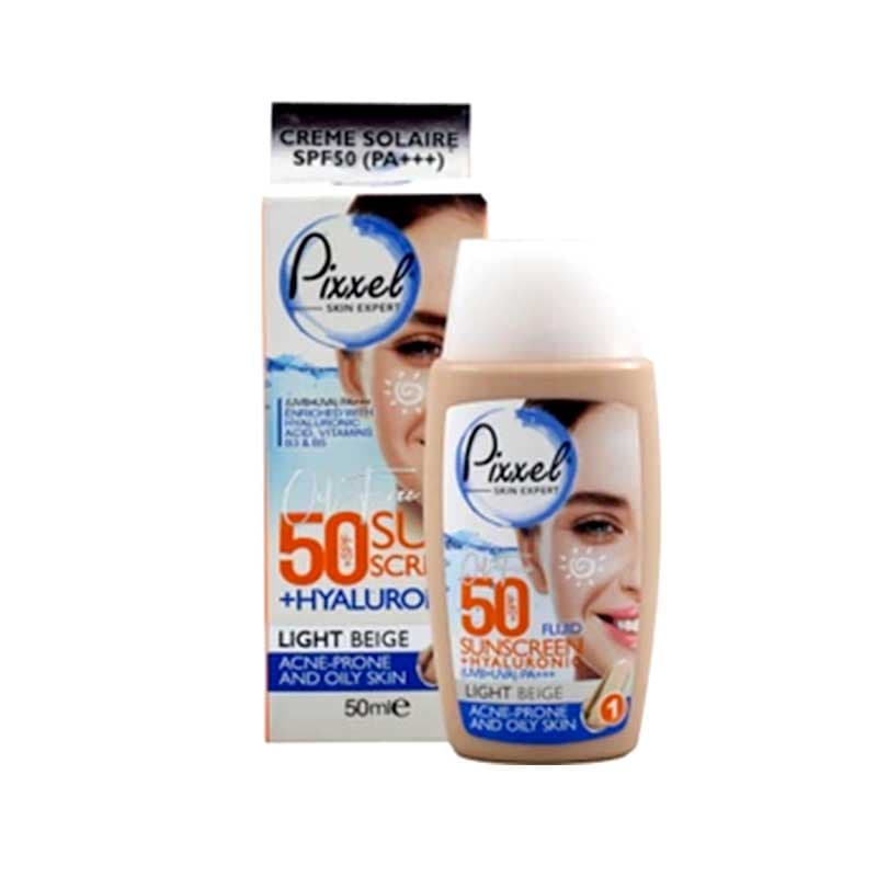 ضد آفتاب رنگی پیکسل SPF50 مخصوص پوست چرب و مستعد آکنه (بژ طبیعی) — تصویر ۲