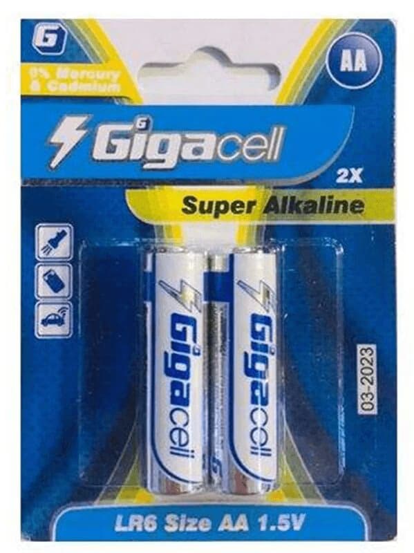 باتری قلمی گیگاسل مدل Super Alkaline بسته 2 عددی؛ انتخابی هوشمند برای استفاده روزمره