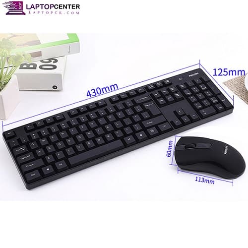 موس و کیبورد وایرلس فیلیپس مدل Philips C501 Wireless Keuboard Mouse Combo — تصویر ۲