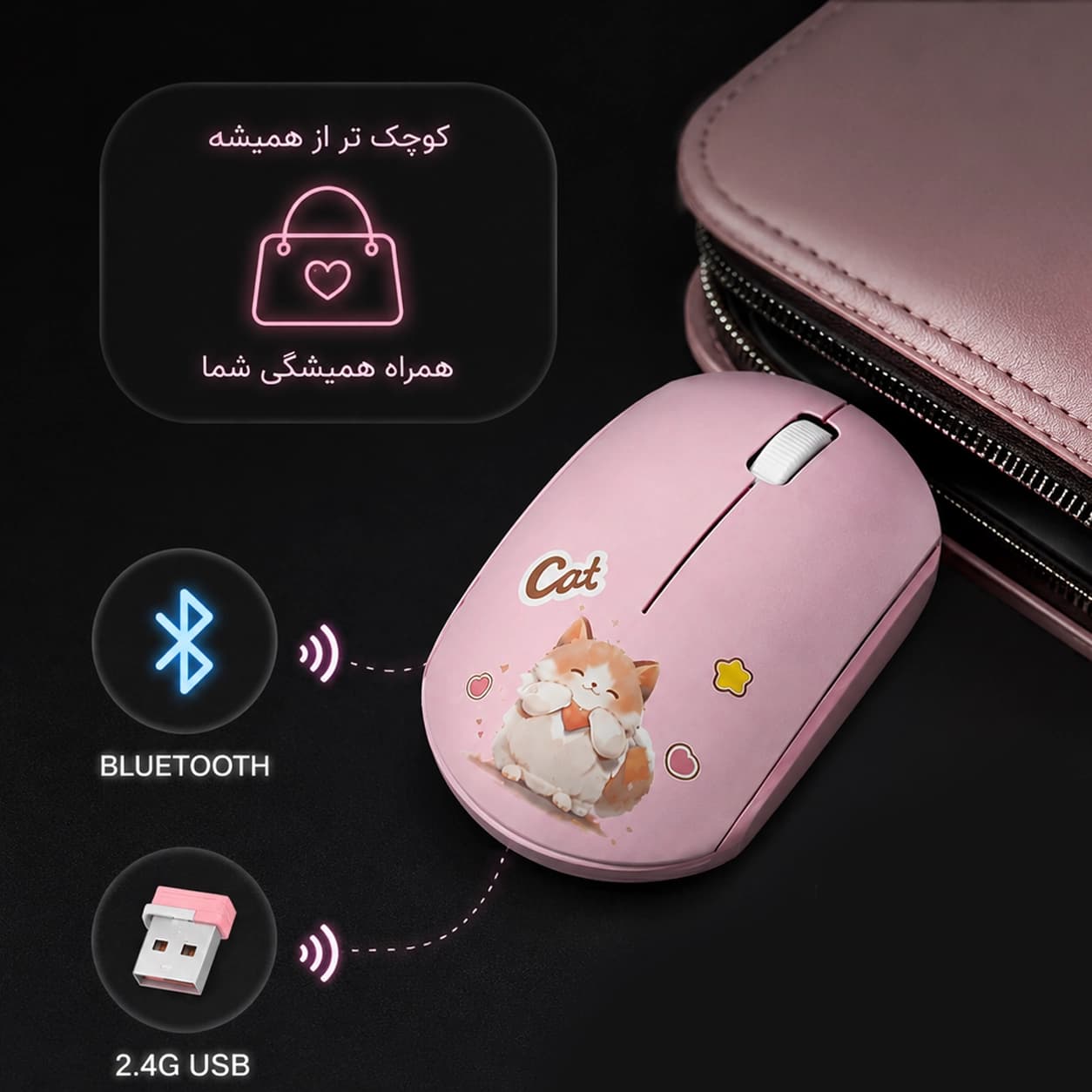 ماوس بی سیم گیزر مدل M9DM — تصویر ۲