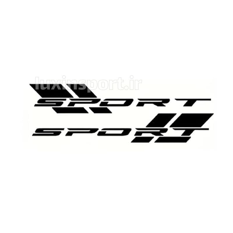 برچسب بدنه خودرو طرح اسپرت – مشکی – بسته 2 عددی — تصویر ۳