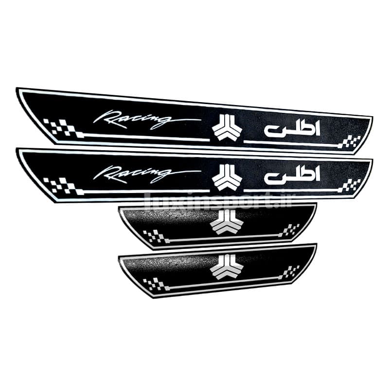 پارکابی طرح چرم مشکی کروم مدل ریسینگ اطلس — تصویر ۶