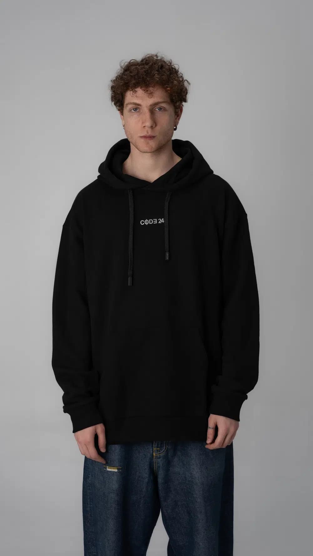 هودی مشکی مردانه طرح اسکلت Anger Hoodie سایز S
