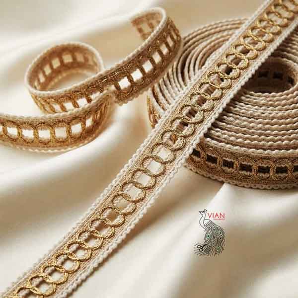 نوار کنفی دو رنگ مدل نردبانی