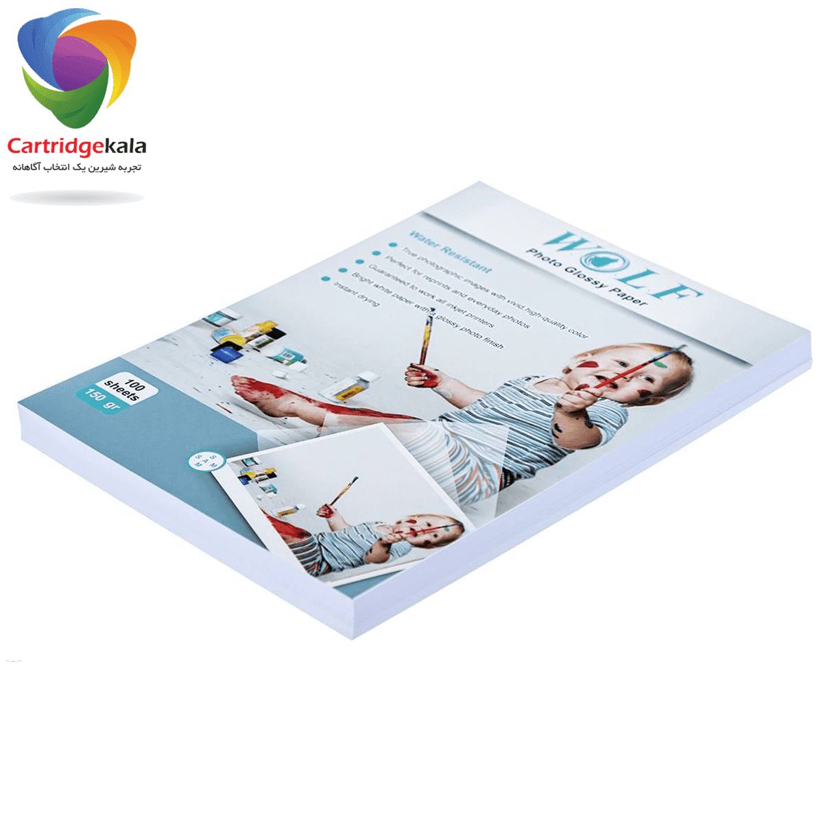کاغذ فتو گلاسه 150 گرم ولف (A4) — تصویر ۳