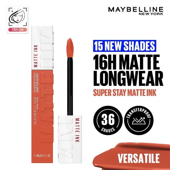 رژ لب مایع مات میبلین مدل سوپر استی رنگ 210 Versatile — تصویر ۳