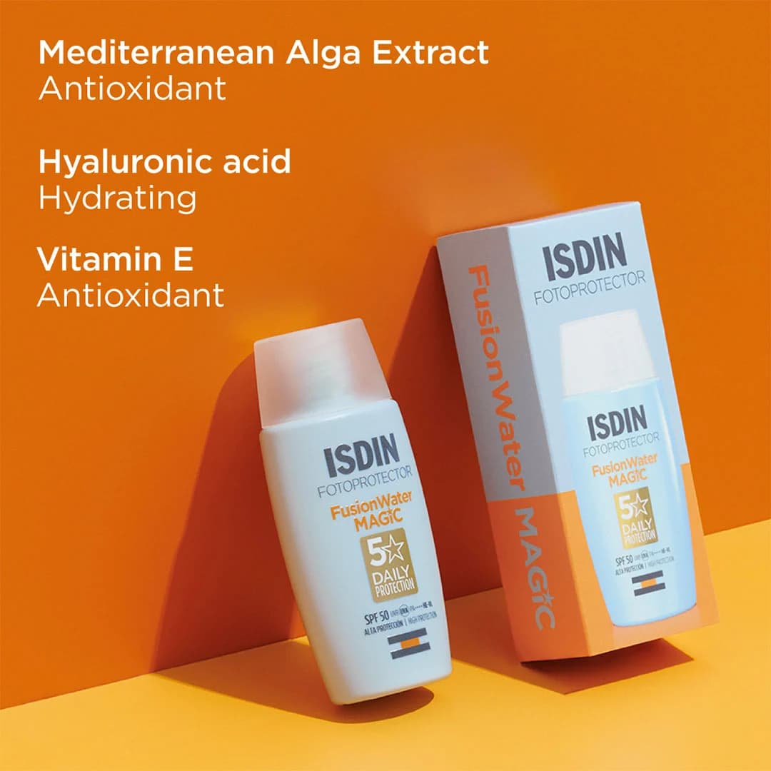 ضد آفتاب رنگی فیوژن واتر ایزدین رنگ مدیوم SPF 50 — تصویر ۴
