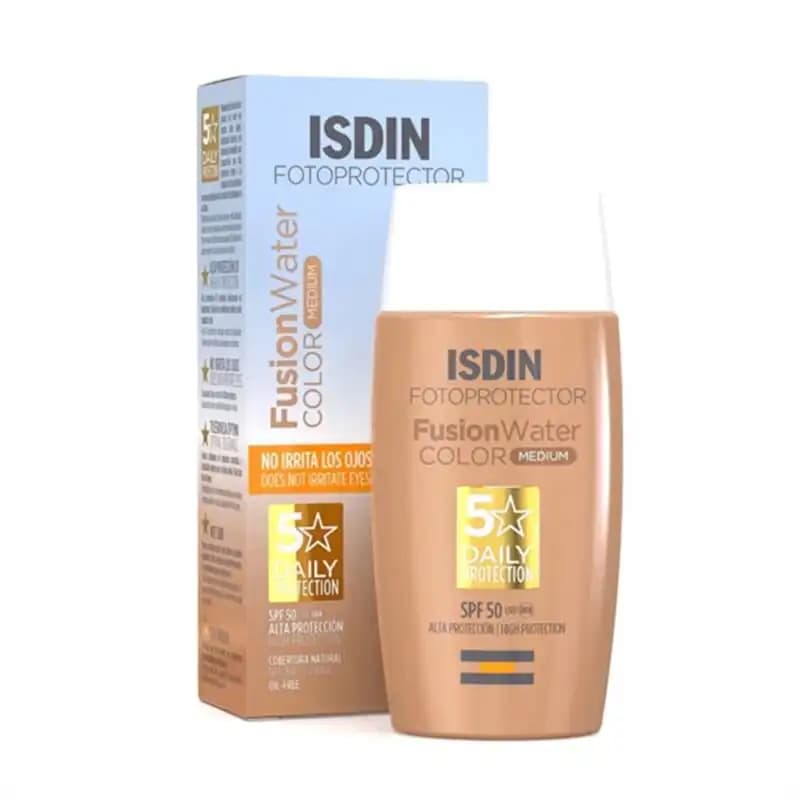 ضد آفتاب رنگی فیوژن واتر ایزدین رنگ مدیوم SPF 50