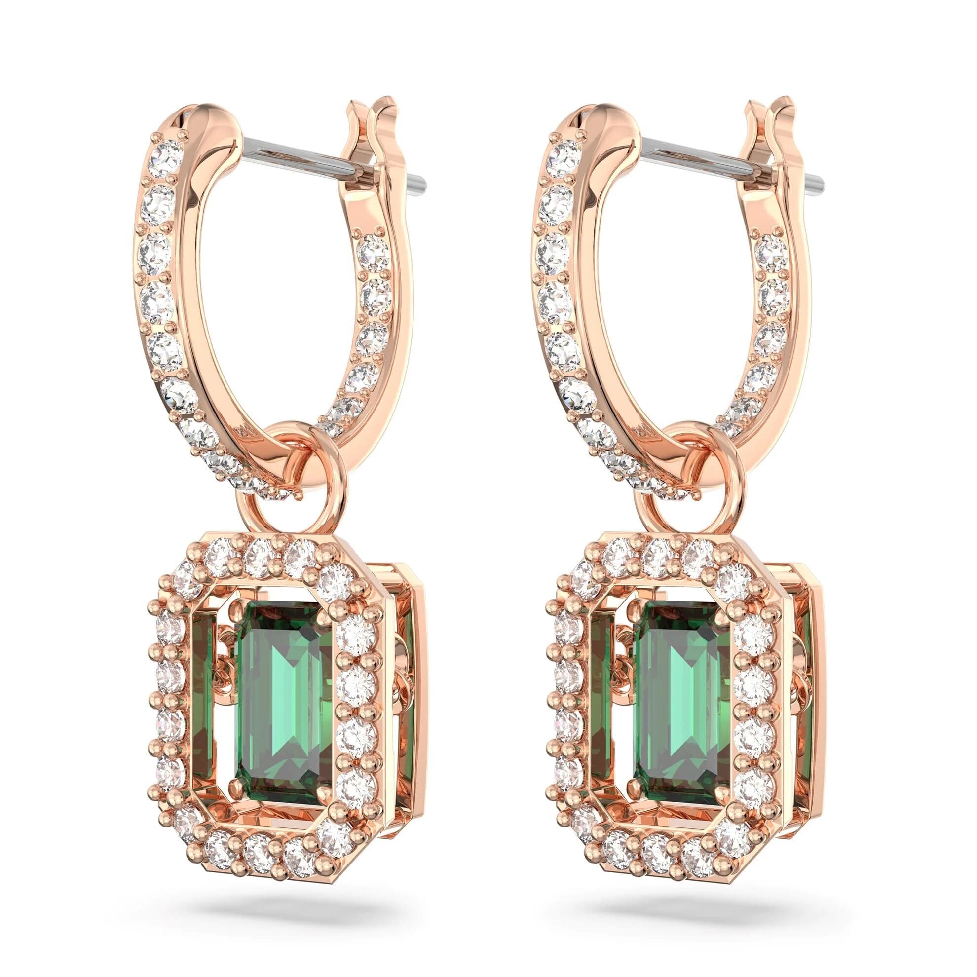 گوشواره سبز سواروسکی اورجینال Swarovski Millenia damla küpeler 5650068 — تصویر ۴