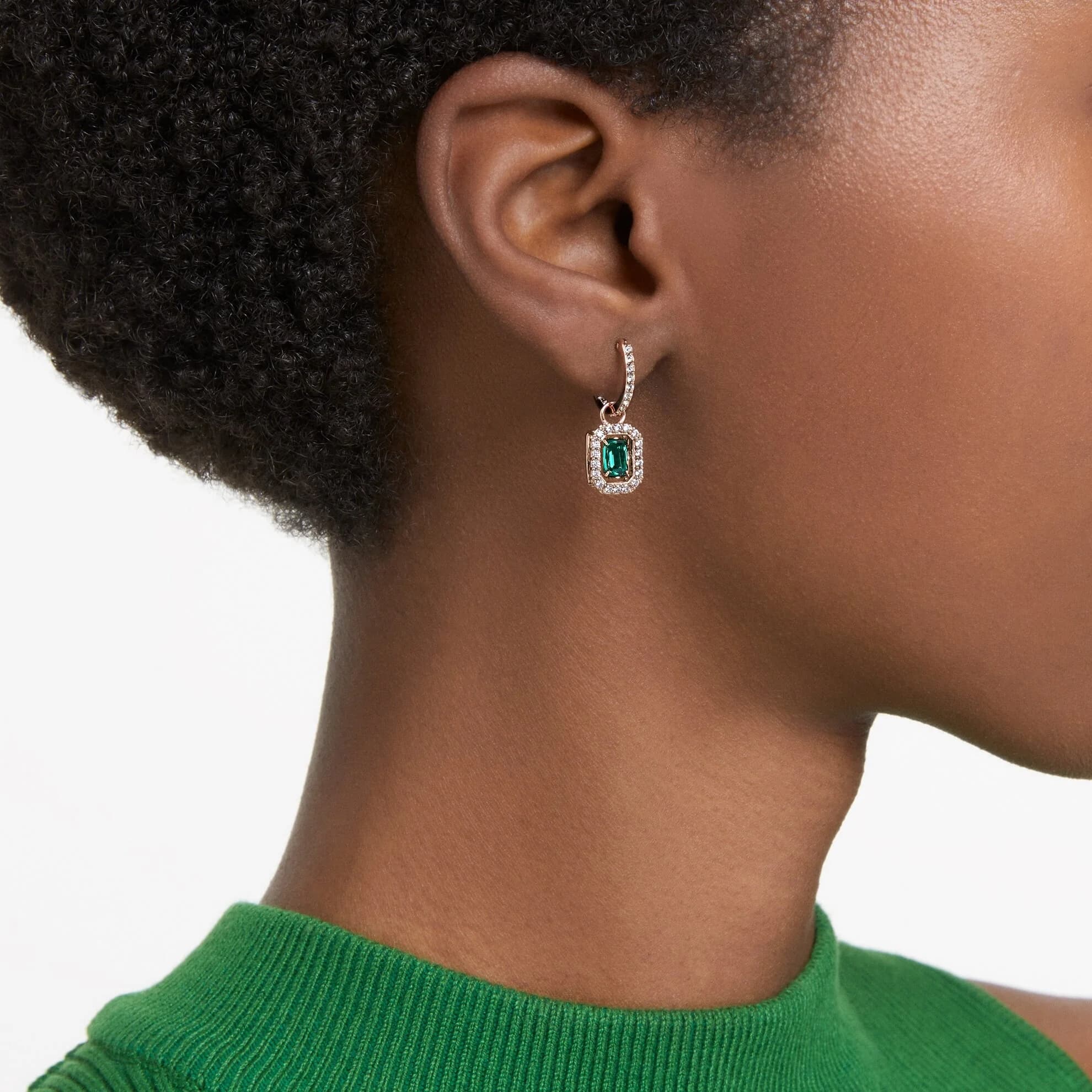 گوشواره سبز سواروسکی اورجینال Swarovski Millenia damla küpeler 5650068 — تصویر ۲
