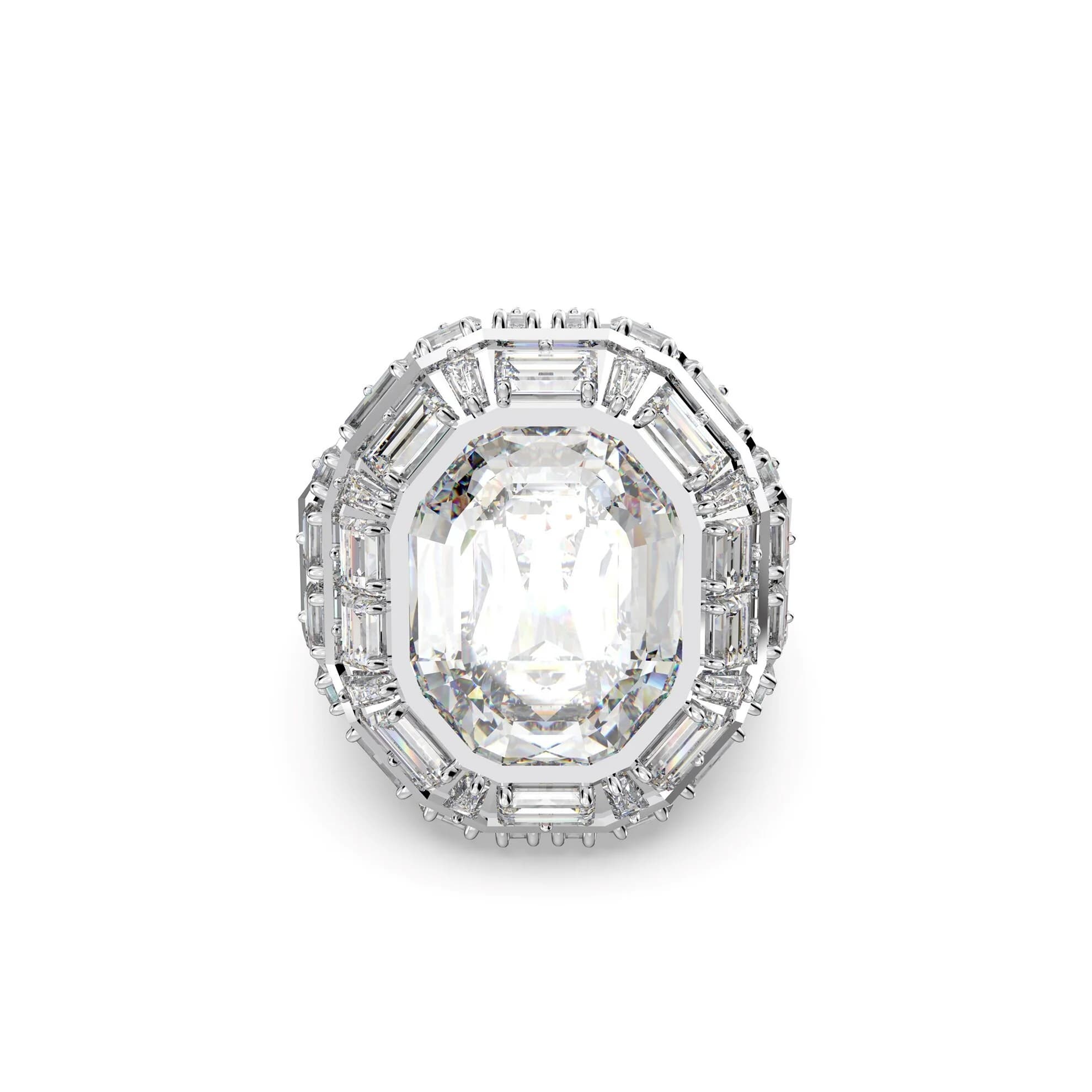 انگشتر سفید سواروسکی اورجینال Swarovski Mesmera Kokteyl Yüzüğü — تصویر ۳