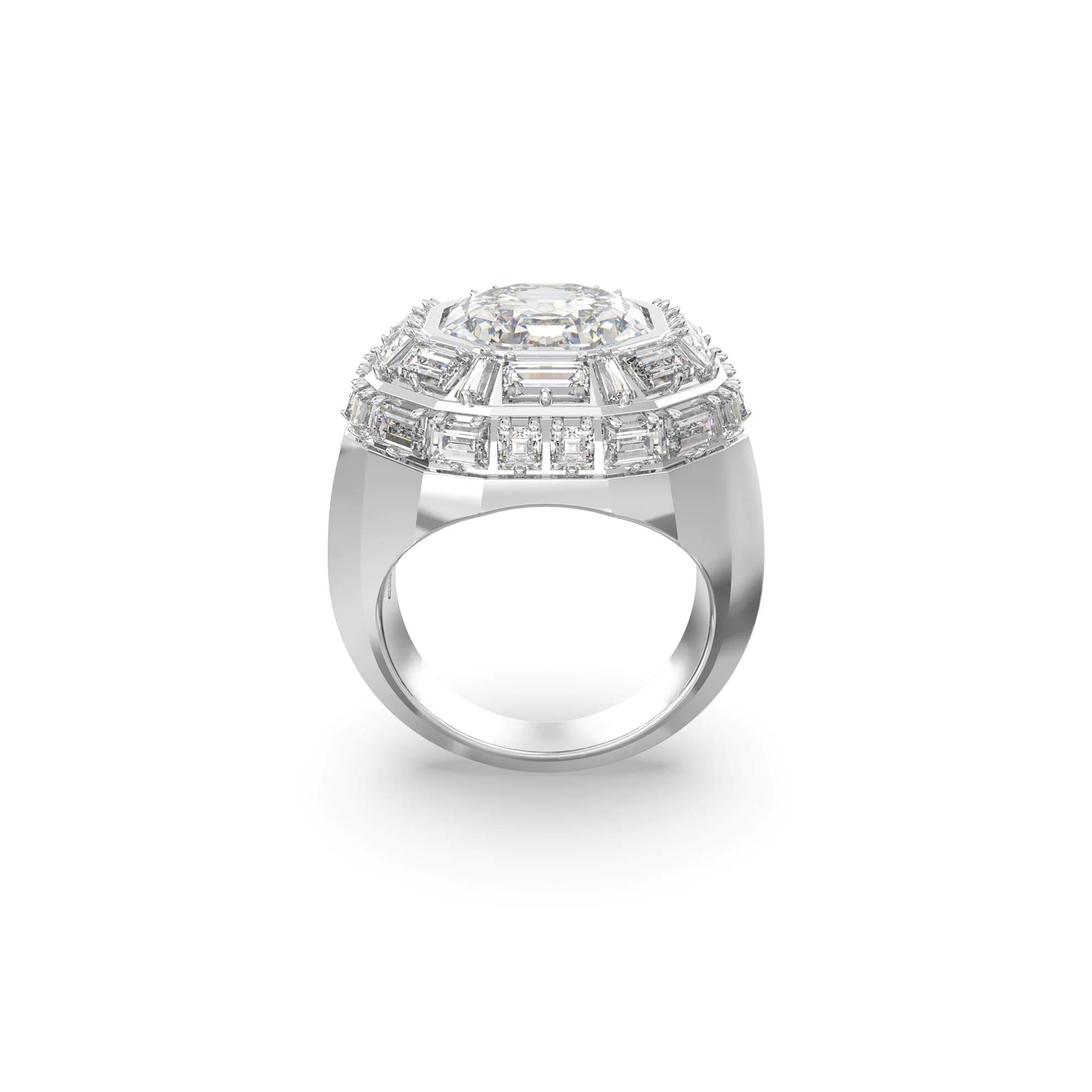 انگشتر سفید سواروسکی اورجینال Swarovski Mesmera Kokteyl Yüzüğü — تصویر ۵