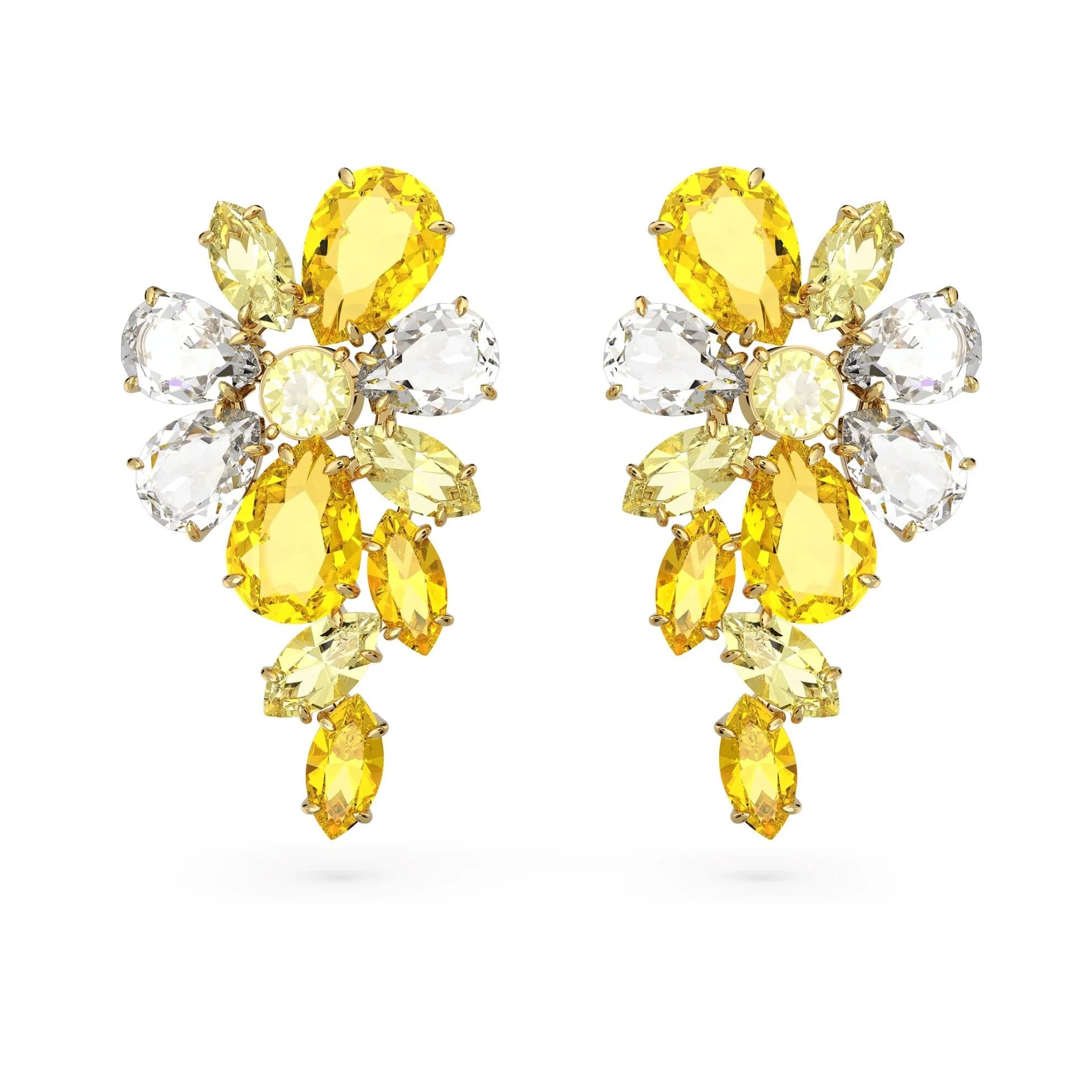 گوشواره زرد سواروسکی اورجینال Swarovski Gema drop earrings 5652802 — تصویر ۲
