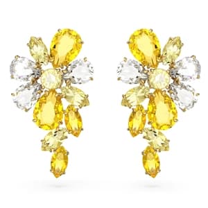 گوشواره زرد سواروسکی اورجینال Swarovski Gema drop earrings 5652802
