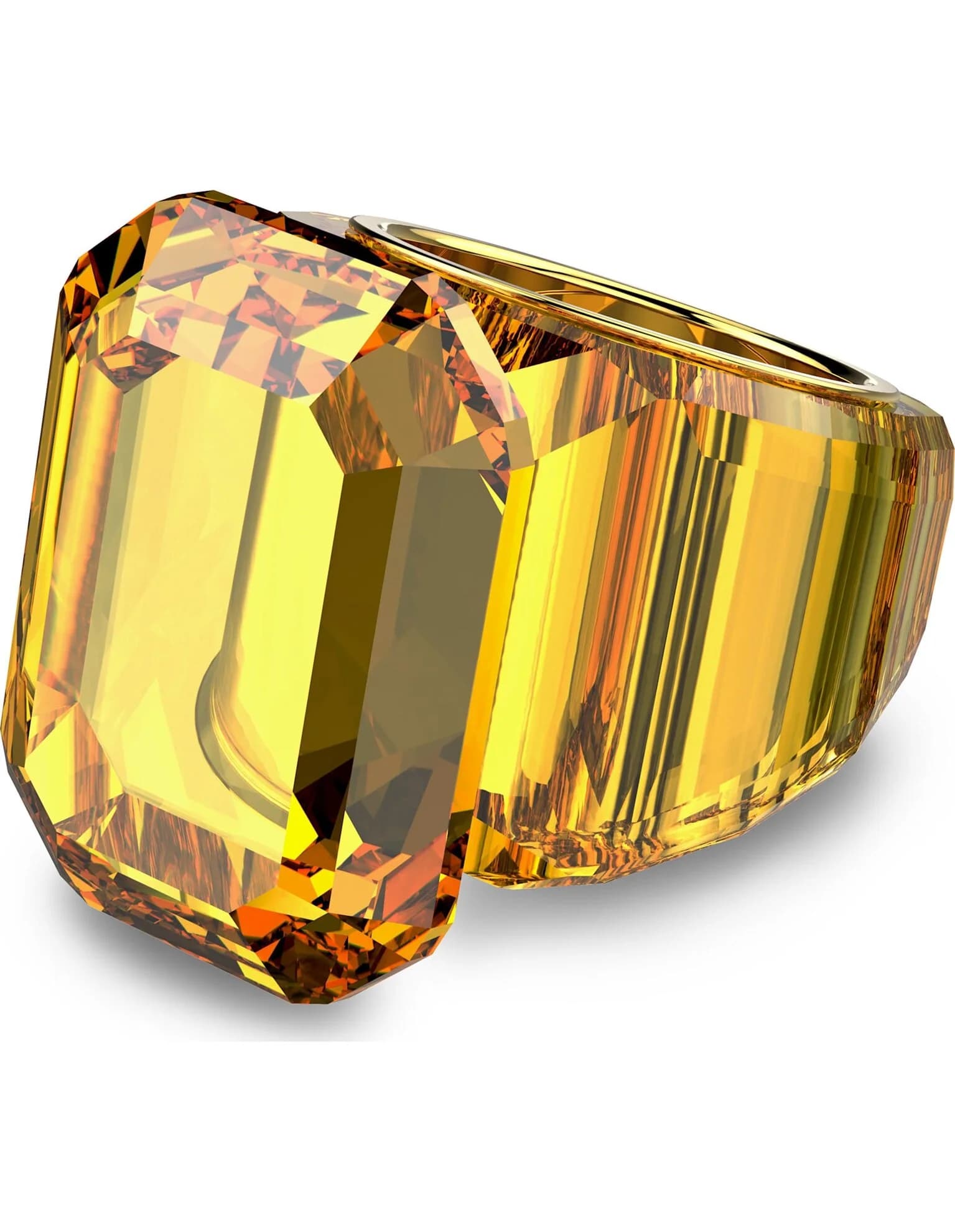 انگشتر طلایی سواروسکی اورجینال Swarovski Lucent cocktail ring — تصویر ۳