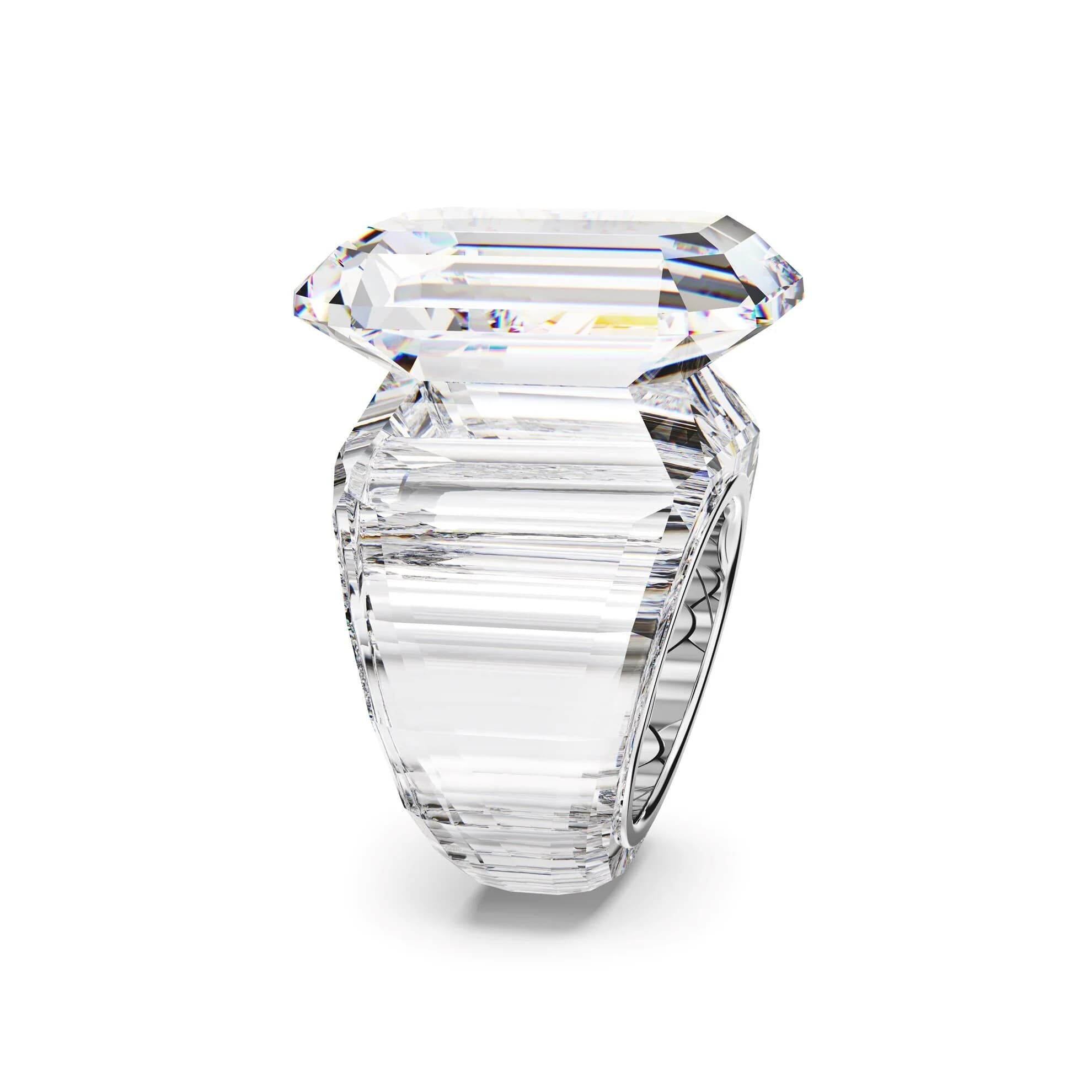 انگشتر سفید سواروسکی اورجینال Swarovski Lucent Kokteyl Yüzüğü — تصویر ۶