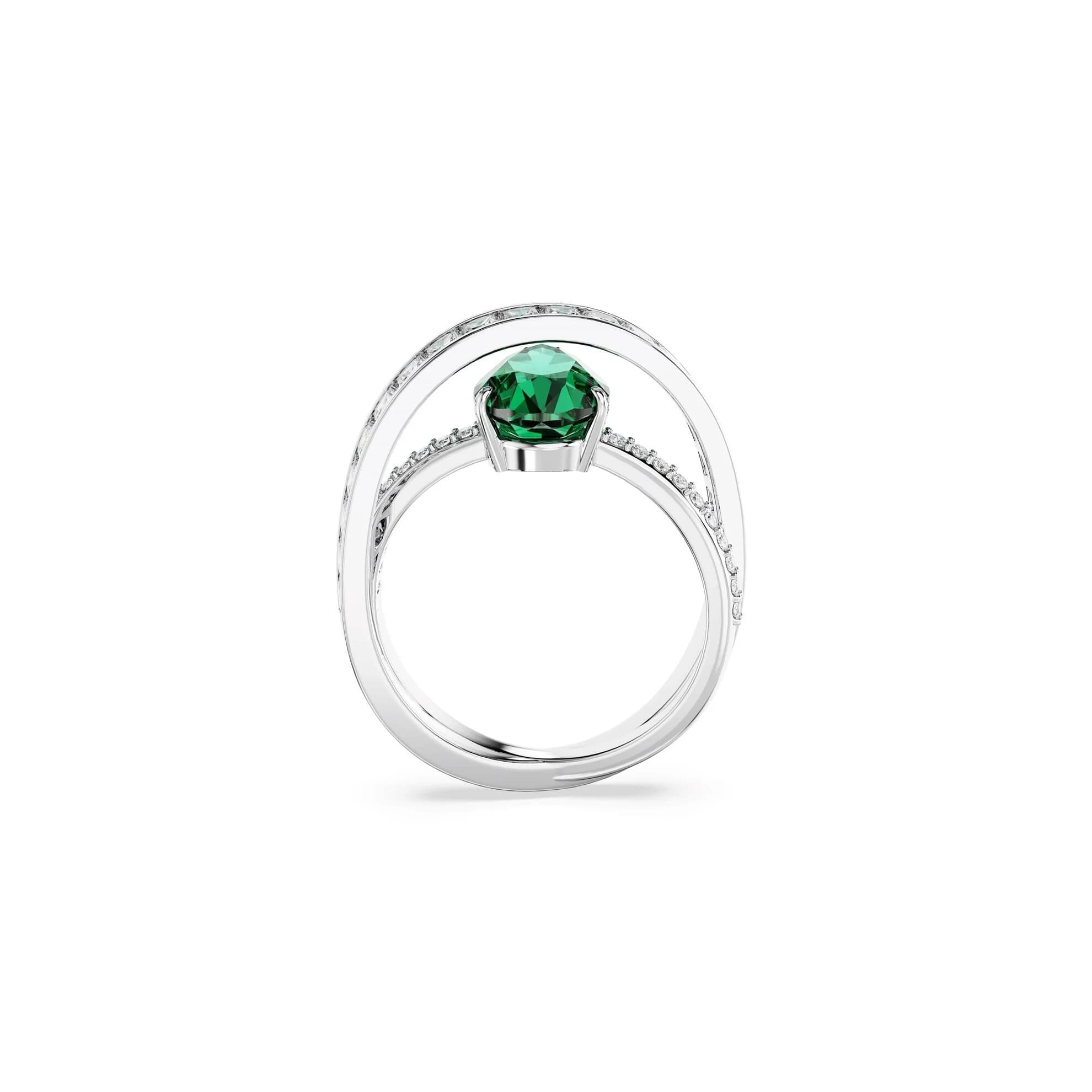 انگشتر سبز سواروسکی اورجینال Swarovski Hyperbola Kokteyl Yüzüğü — تصویر ۵