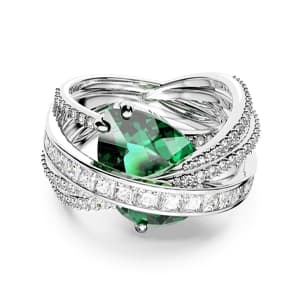 انگشتر سبز سواروسکی اورجینال Swarovski Hyperbola Kokteyl Yüzüğü — تصویر ۷