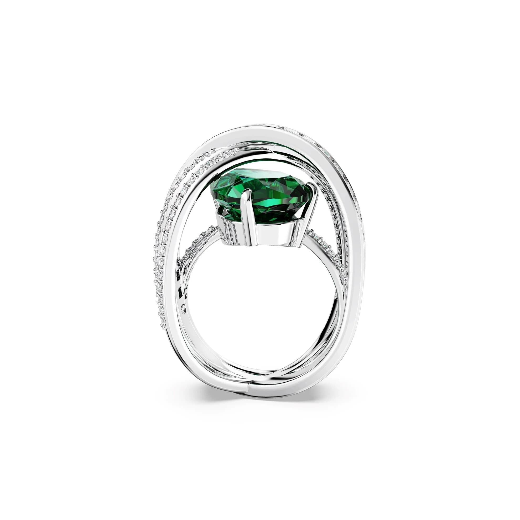 انگشتر سبز سواروسکی اورجینال Swarovski Hyperbola Kokteyl Yüzüğü — تصویر ۱۱