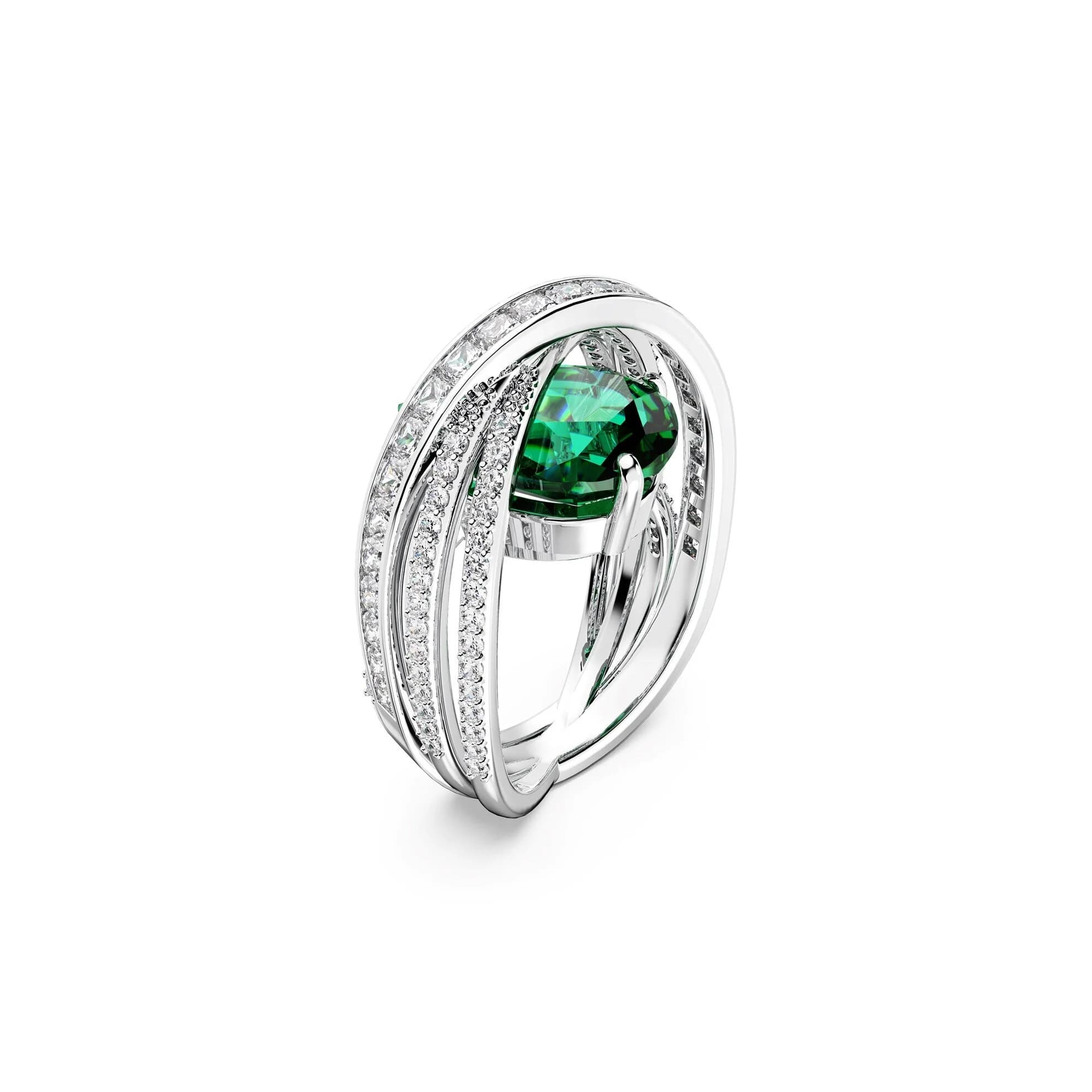 انگشتر سبز سواروسکی اورجینال Swarovski Hyperbola Kokteyl Yüzüğü — تصویر ۱۲