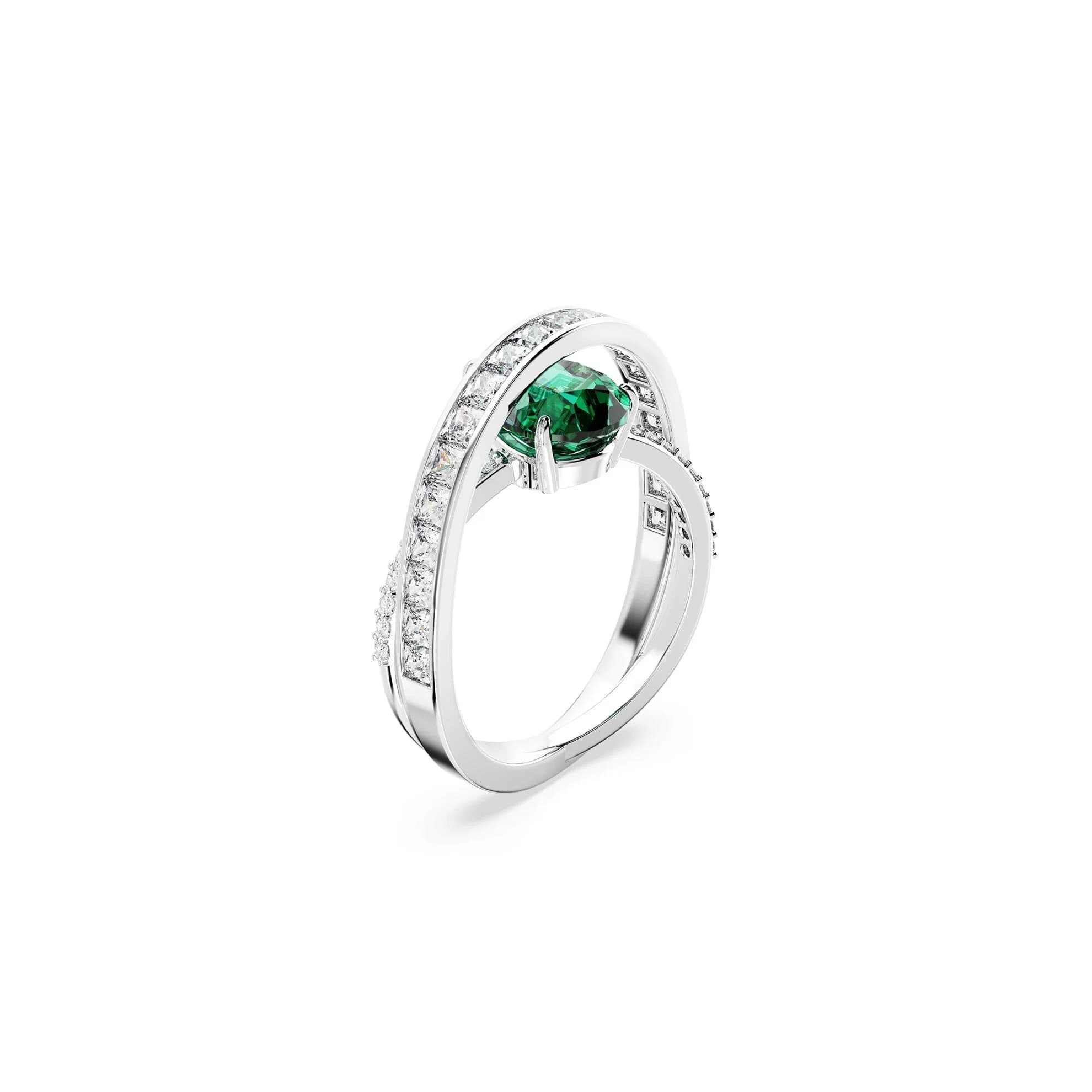انگشتر سبز سواروسکی اورجینال Swarovski Hyperbola Kokteyl Yüzüğü — تصویر ۴