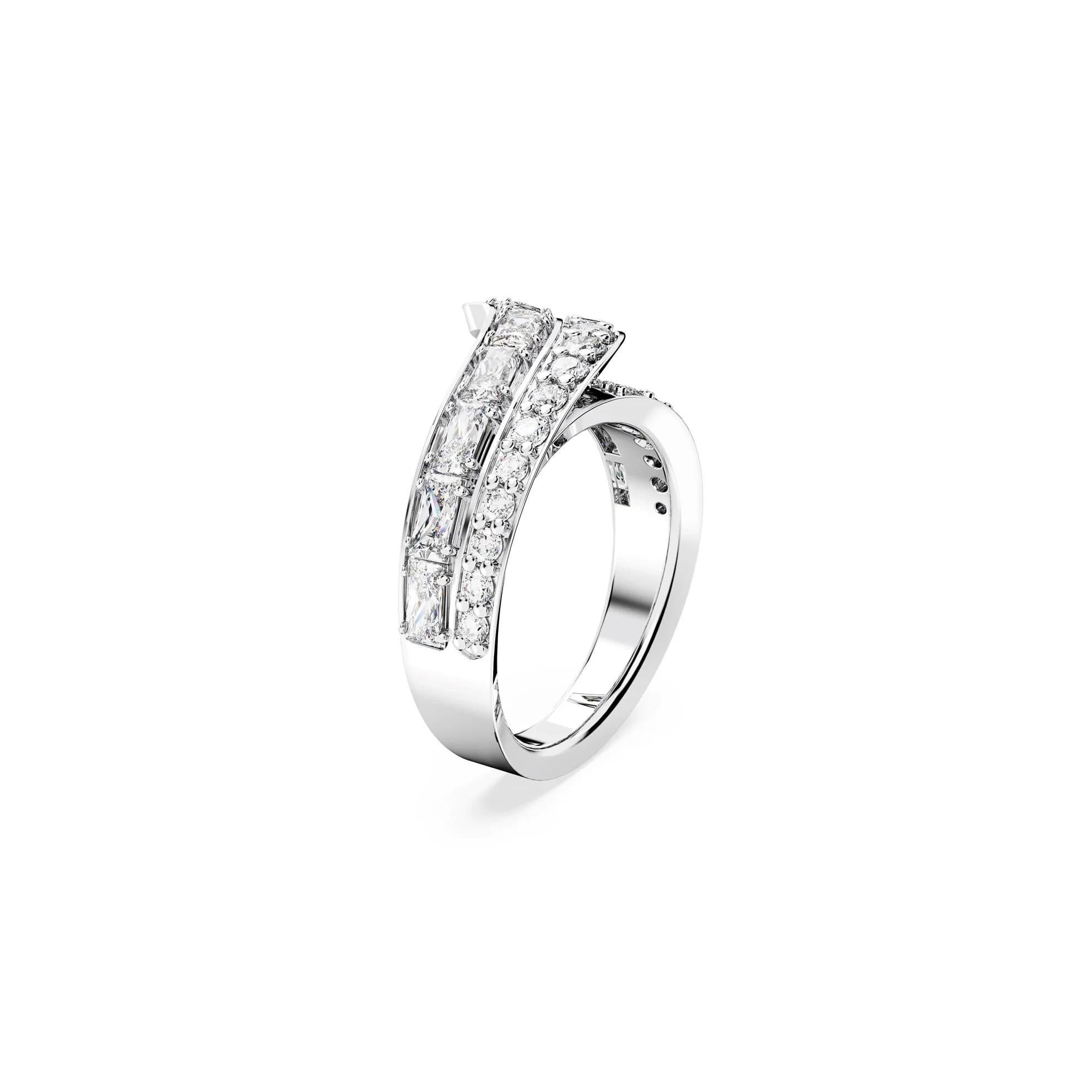 انگشتر سفید سواروسکی اورجینال Swarovski Hyperbola Kokteyl Yüzüğü — تصویر ۶