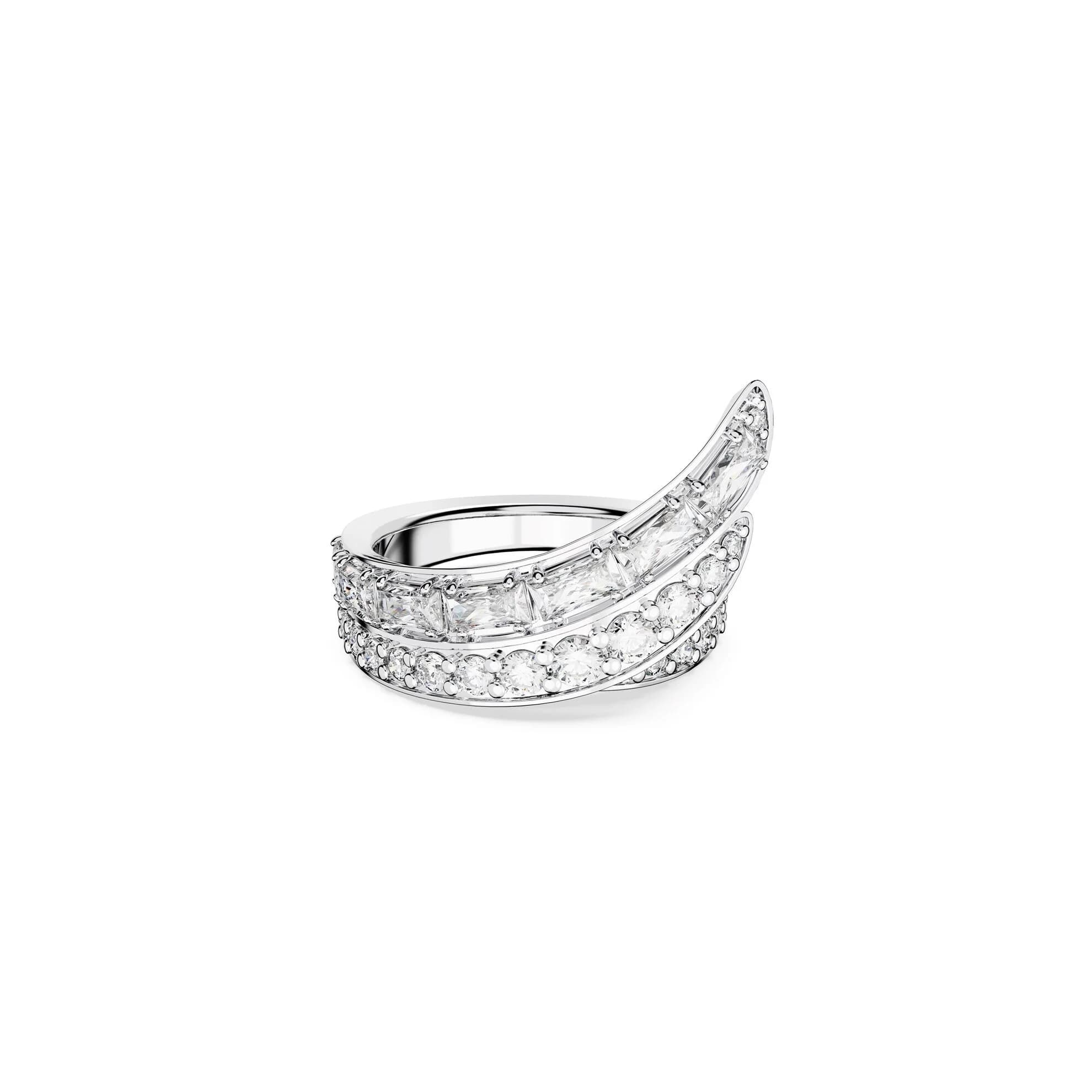 انگشتر سفید سواروسکی اورجینال Swarovski Hyperbola Kokteyl Yüzüğü — تصویر ۳