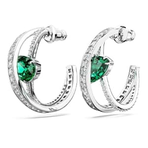 گوشواره سبز سواروسکی اورجینال Swarovski Hyperbola halka küpeler 5665334