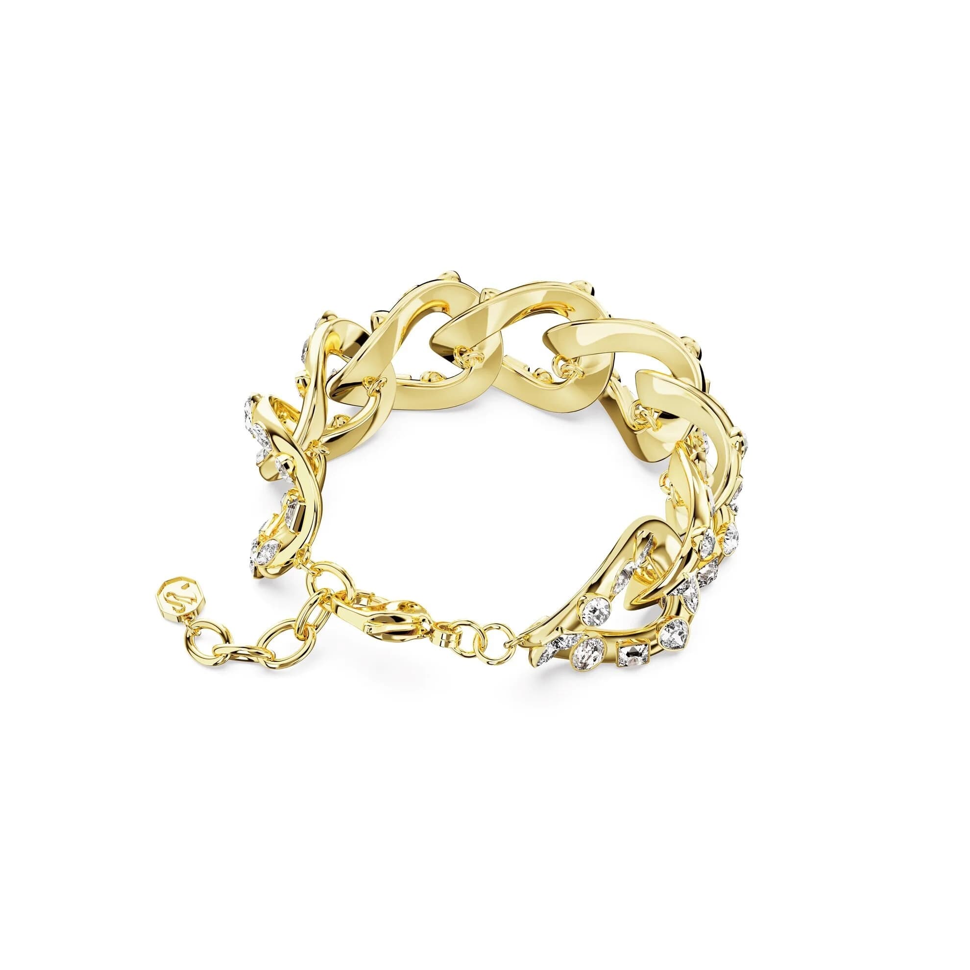 دستبند طلایی سواروسکی اورجینال Swarovski Dextera Bileklik 5666027 — تصویر ۵