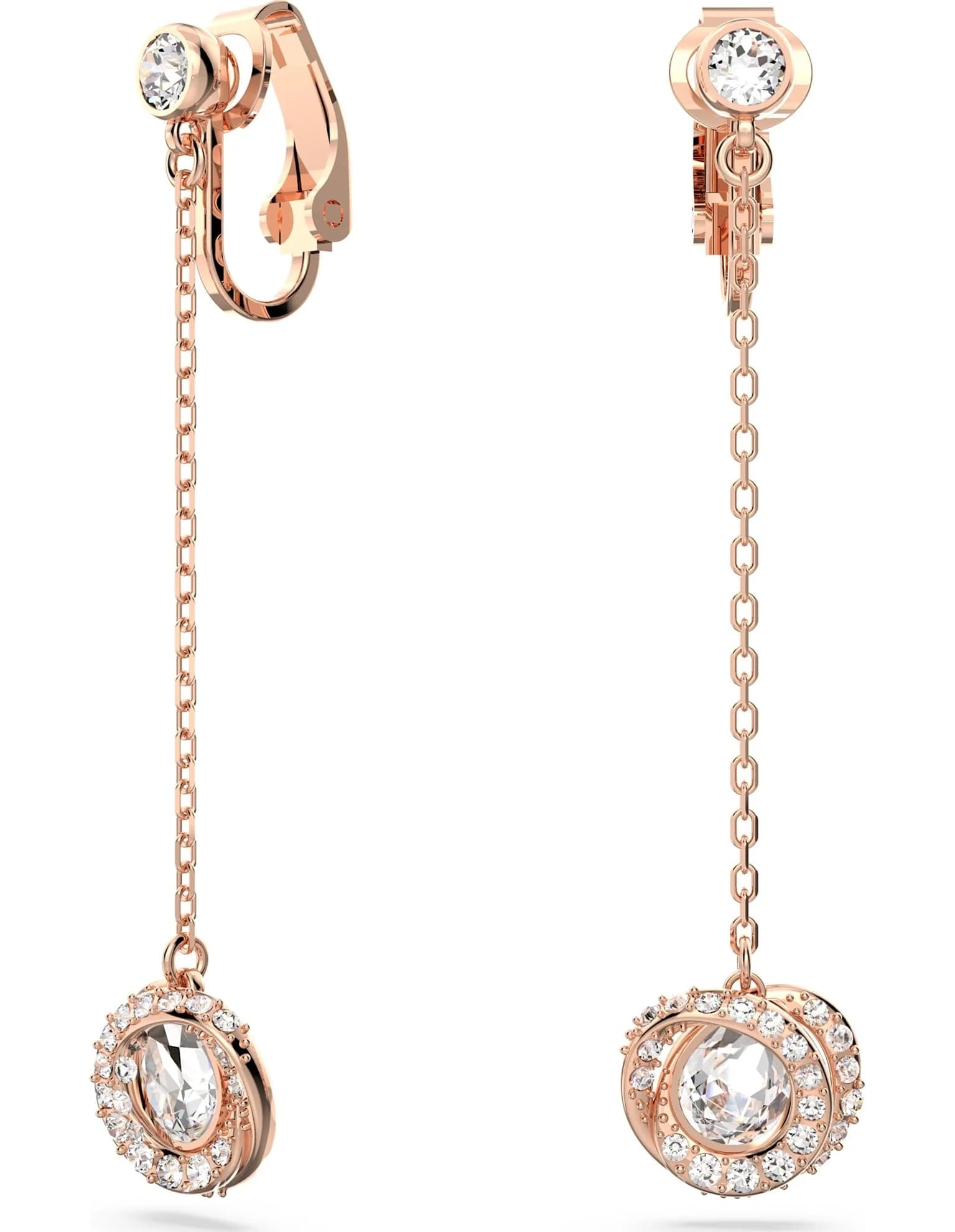 گوشواره رز گلد سواروسکی اورجینال Swarovski Generation Klipsli Küpeler 5636508 — تصویر ۴