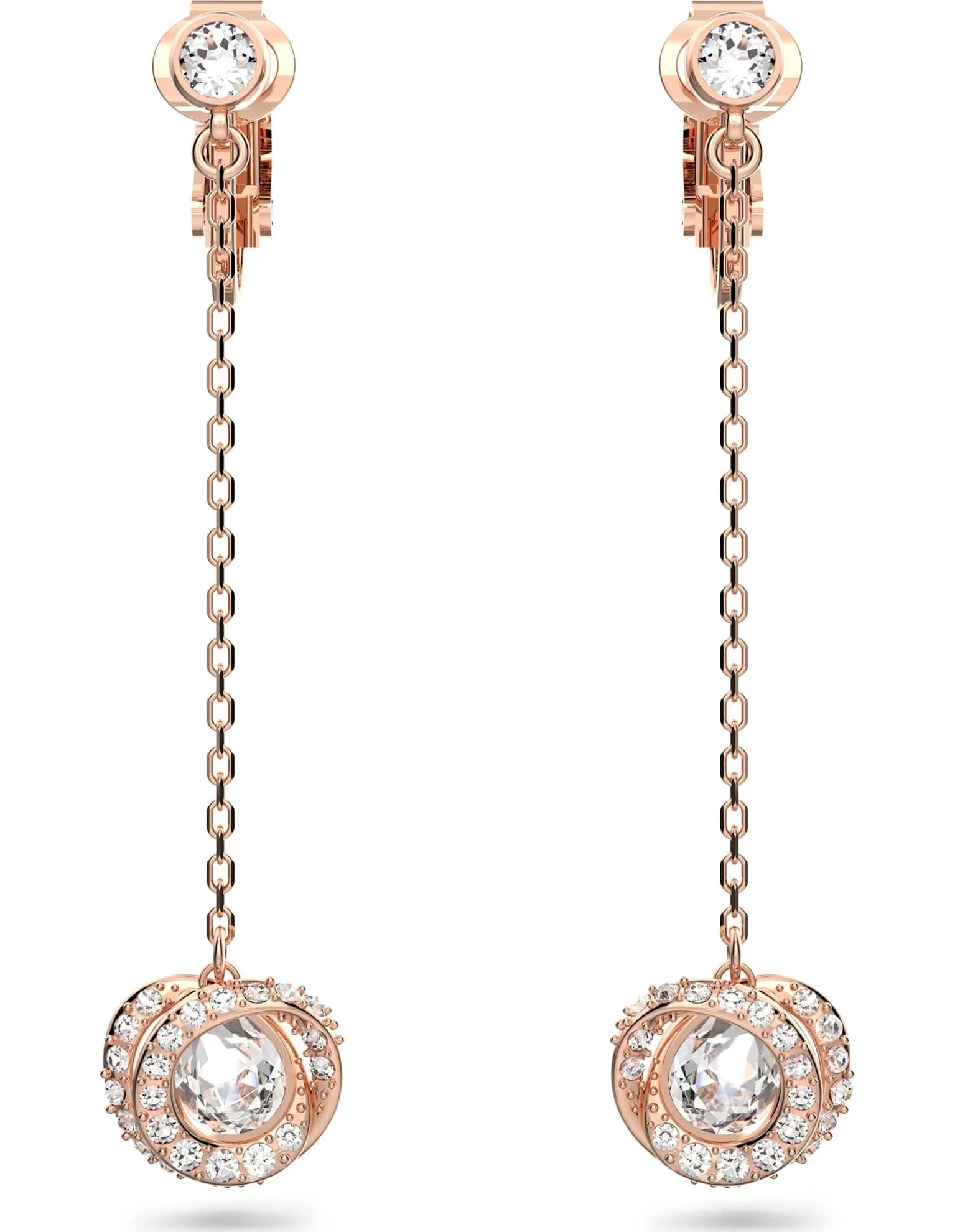 گوشواره رز گلد سواروسکی اورجینال Swarovski Generation Klipsli Küpeler 5636508 — تصویر ۳