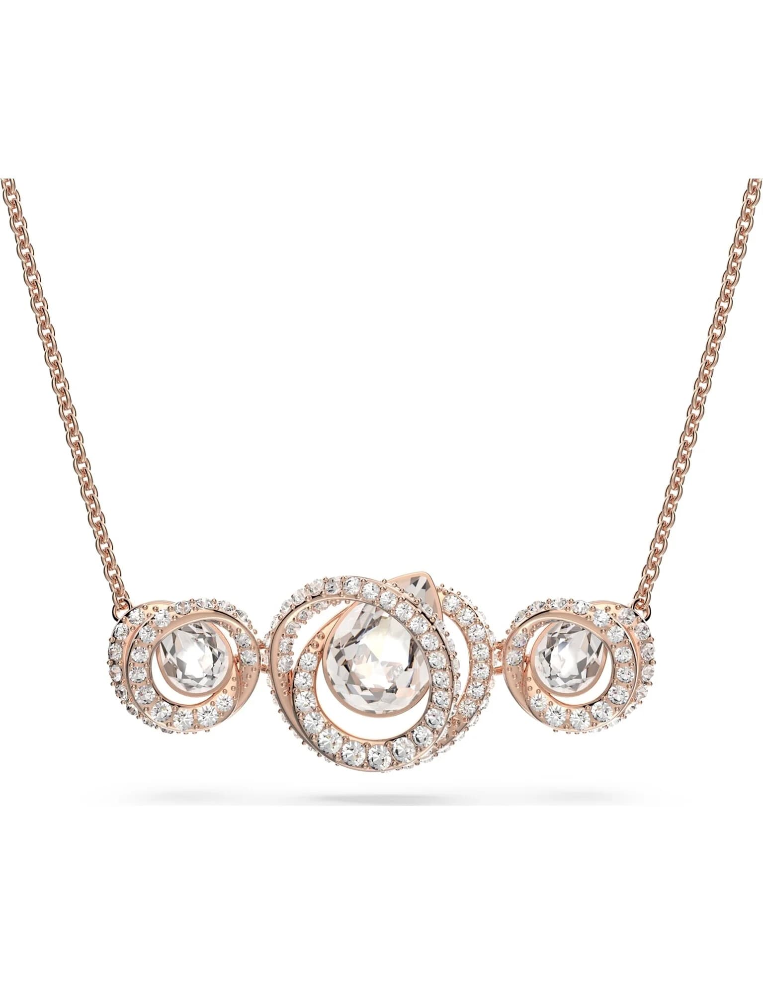 گردنبند رزگلد سواروسکی اورجینال Swarovski Generation necklace 5636589 — تصویر ۳