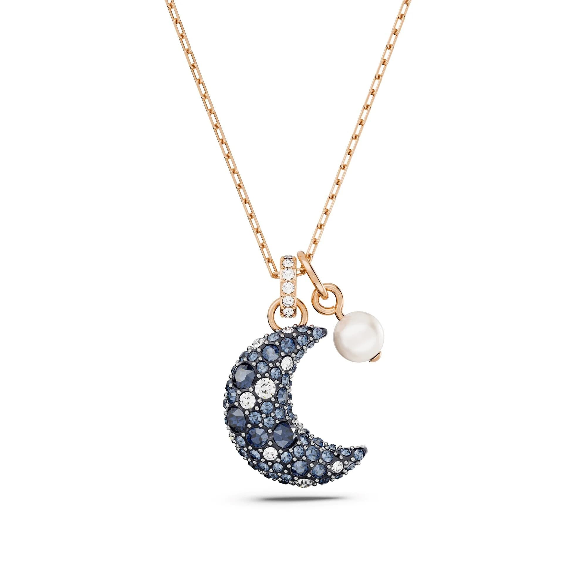 گردنبند مشکی سواروسکی اورجینال Swarovski Luna Kolye 5671585 — تصویر ۳