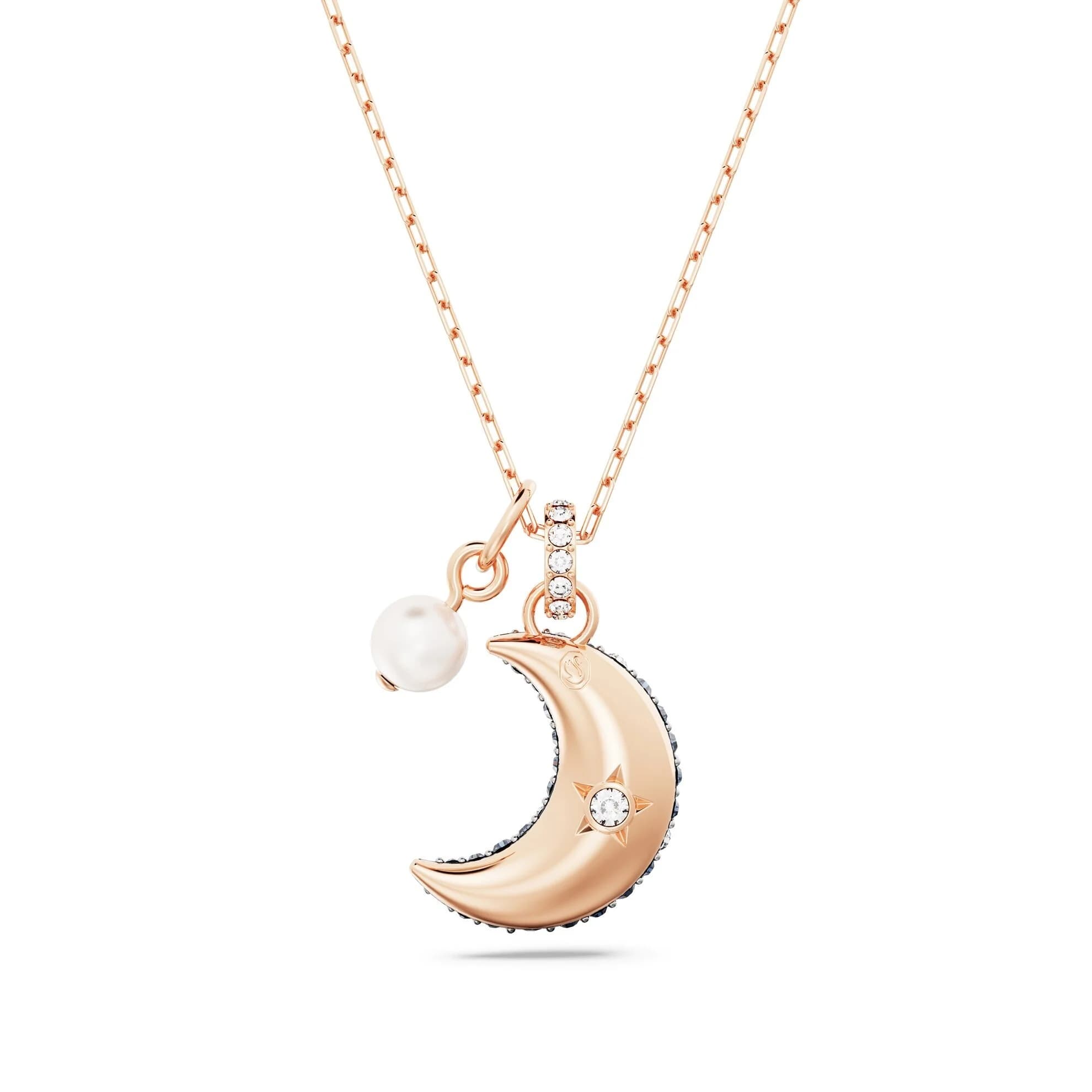 گردنبند مشکی سواروسکی اورجینال Swarovski Luna Kolye 5671585 — تصویر ۵
