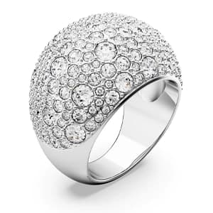 انگشتر سفید سواروسکی اورجینال Swarovski Luna Kokteyl Yüzüğü