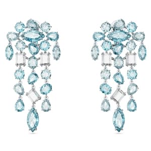گوشواره ابی سواروسکی اورجینال Swarovski Gema Klipsli Küpeler 5666015
