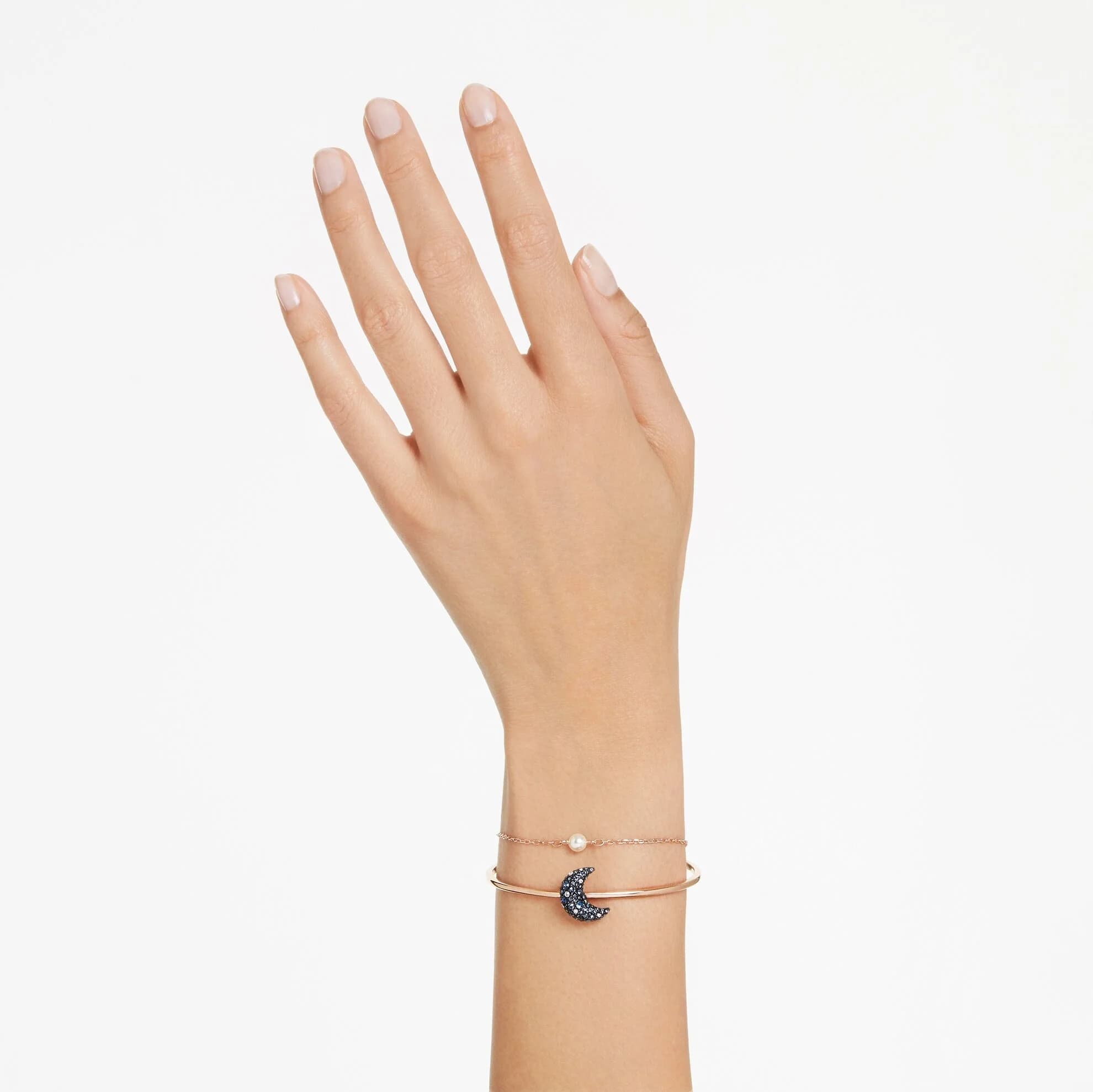 دستبند مشکی سواروسکی اورجینال Swarovski Luna Bileklik 5671586 — تصویر ۲