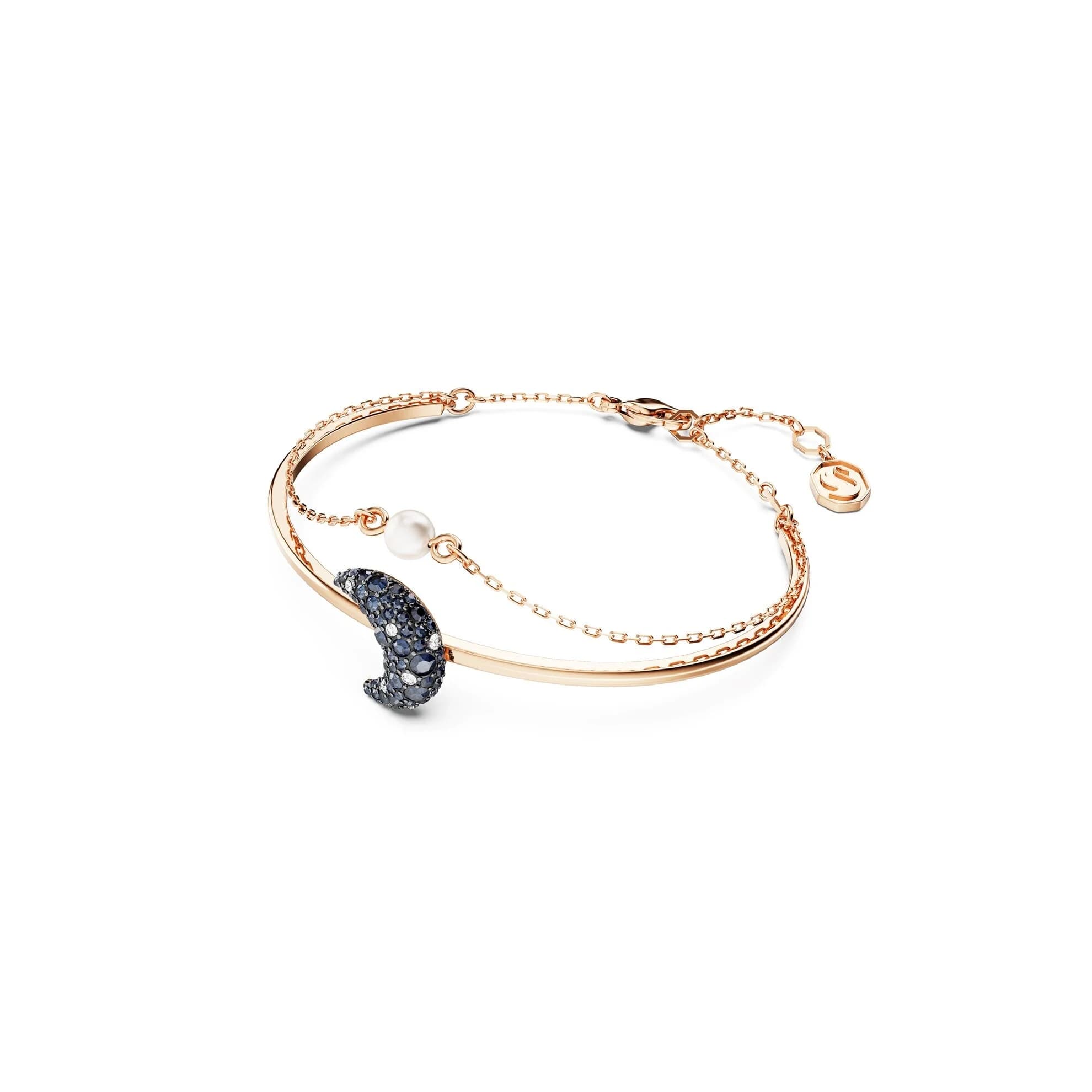 دستبند مشکی سواروسکی اورجینال Swarovski Luna Bileklik 5671586 — تصویر ۴