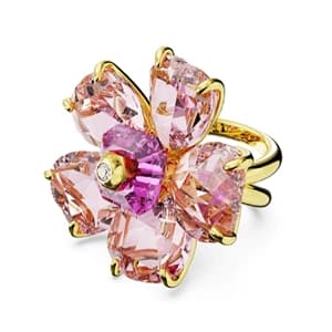 انگشتر صورتی سواروسکی اورجینال Swarovski Florere cocktail ring — تصویر ۷