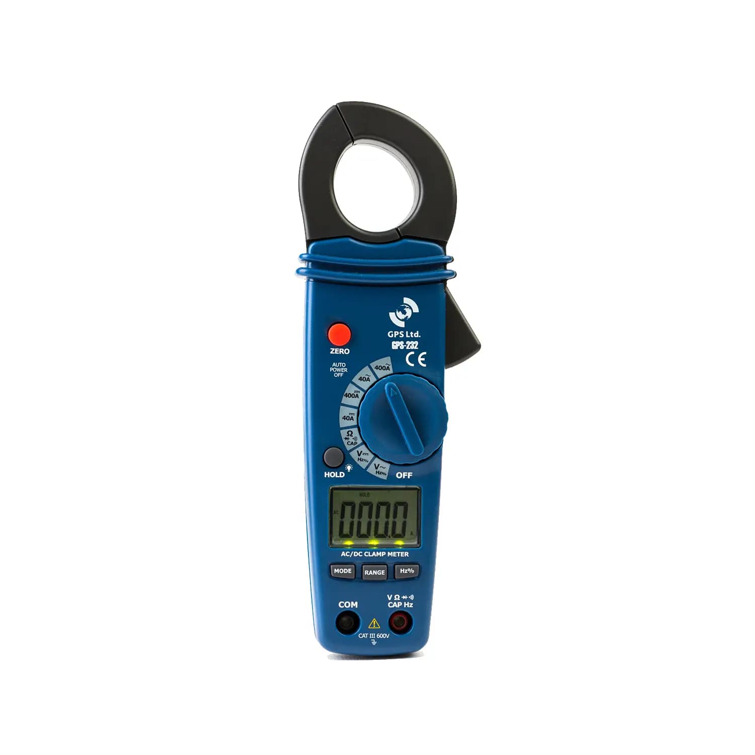 آمپرمتر کلمپی AC/DC 400A جیپیاس لیمیتد مدل GPS-232 — تصویر ۲
