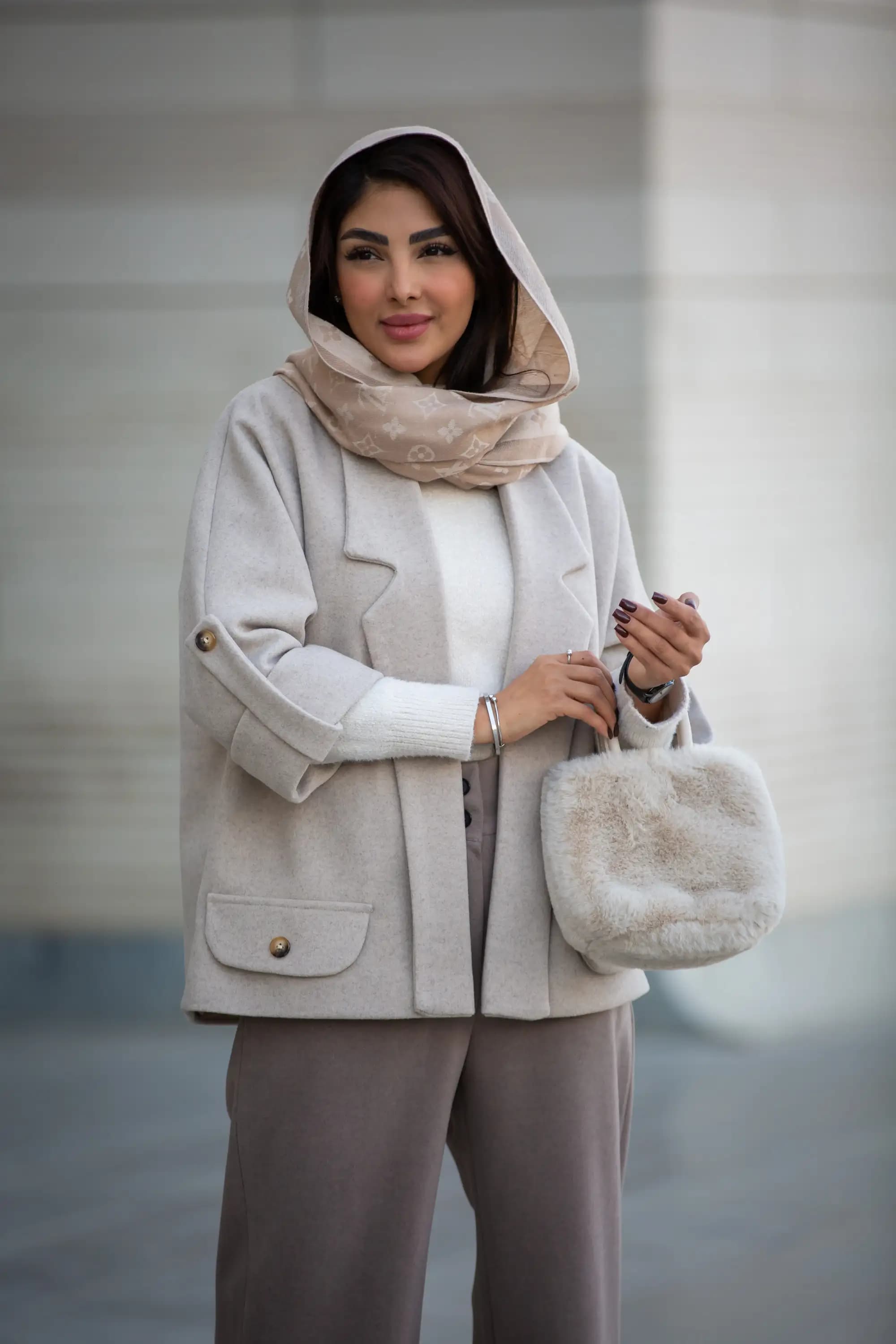 پالتو فوتر یقه دالی نقاب دار