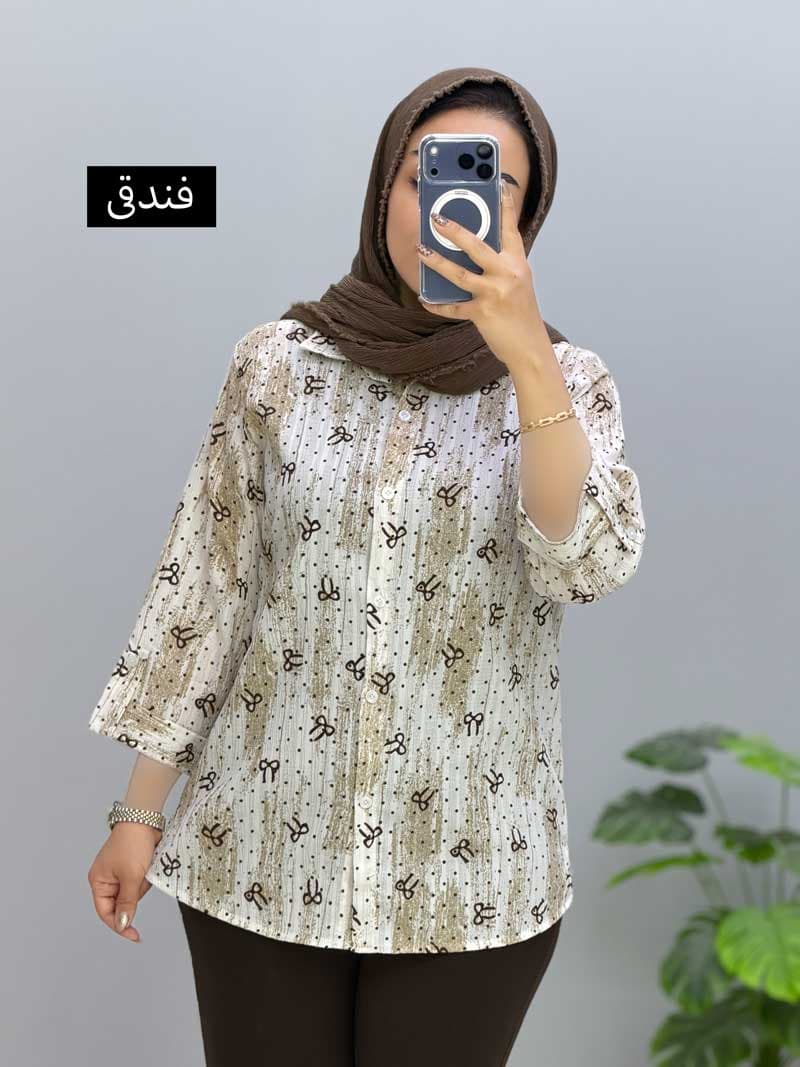 شومیز یقه مردانه کراش پارادیس کد 329930 — تصویر ۶