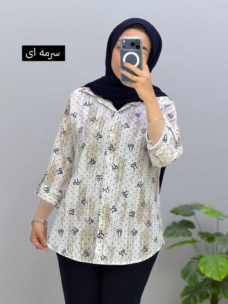 شومیز یقه مردانه کراش پارادیس کد 329930 — تصویر ۲