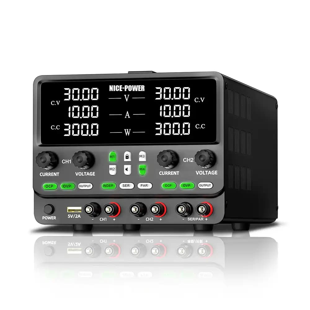 منبع تغذیه دوبل 30 ولت 10 آمپر مدل Nice-Power SPPS3010-2KD — تصویر ۷