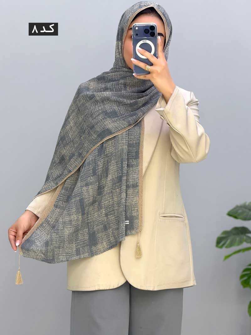 شال پلیسه دلساوا کد 11040 — تصویر ۷