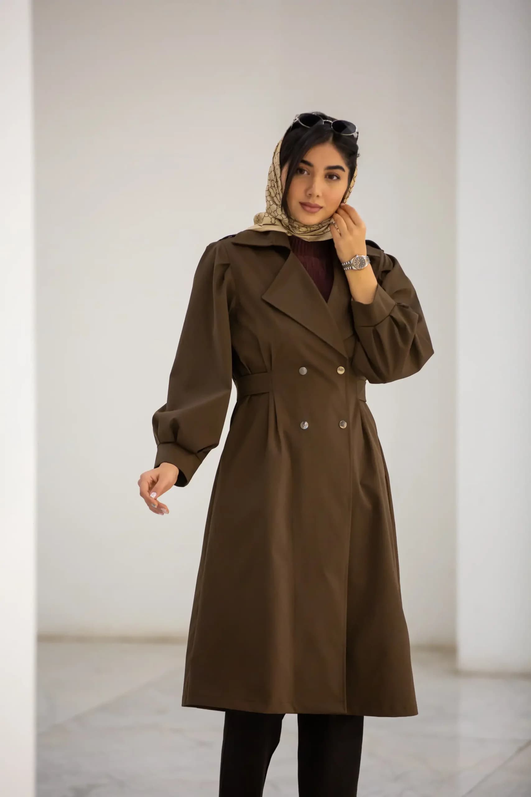 مانتو زنانه سوپر کتان پشت کش — تصویر ۸